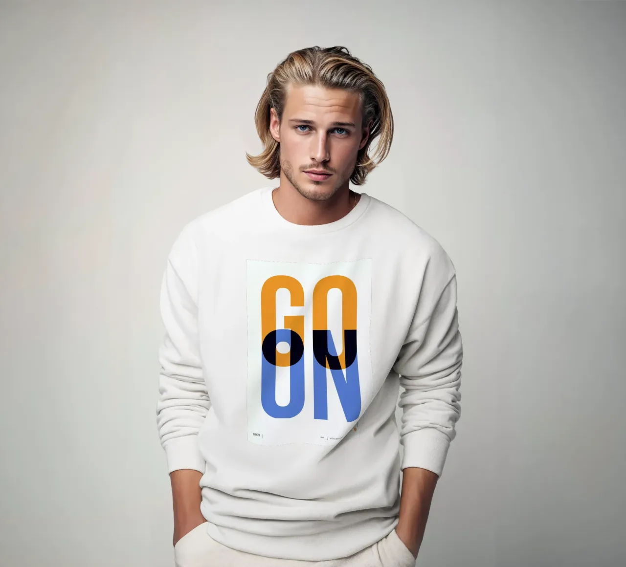 Go On Poster 1 felpa da Naxart