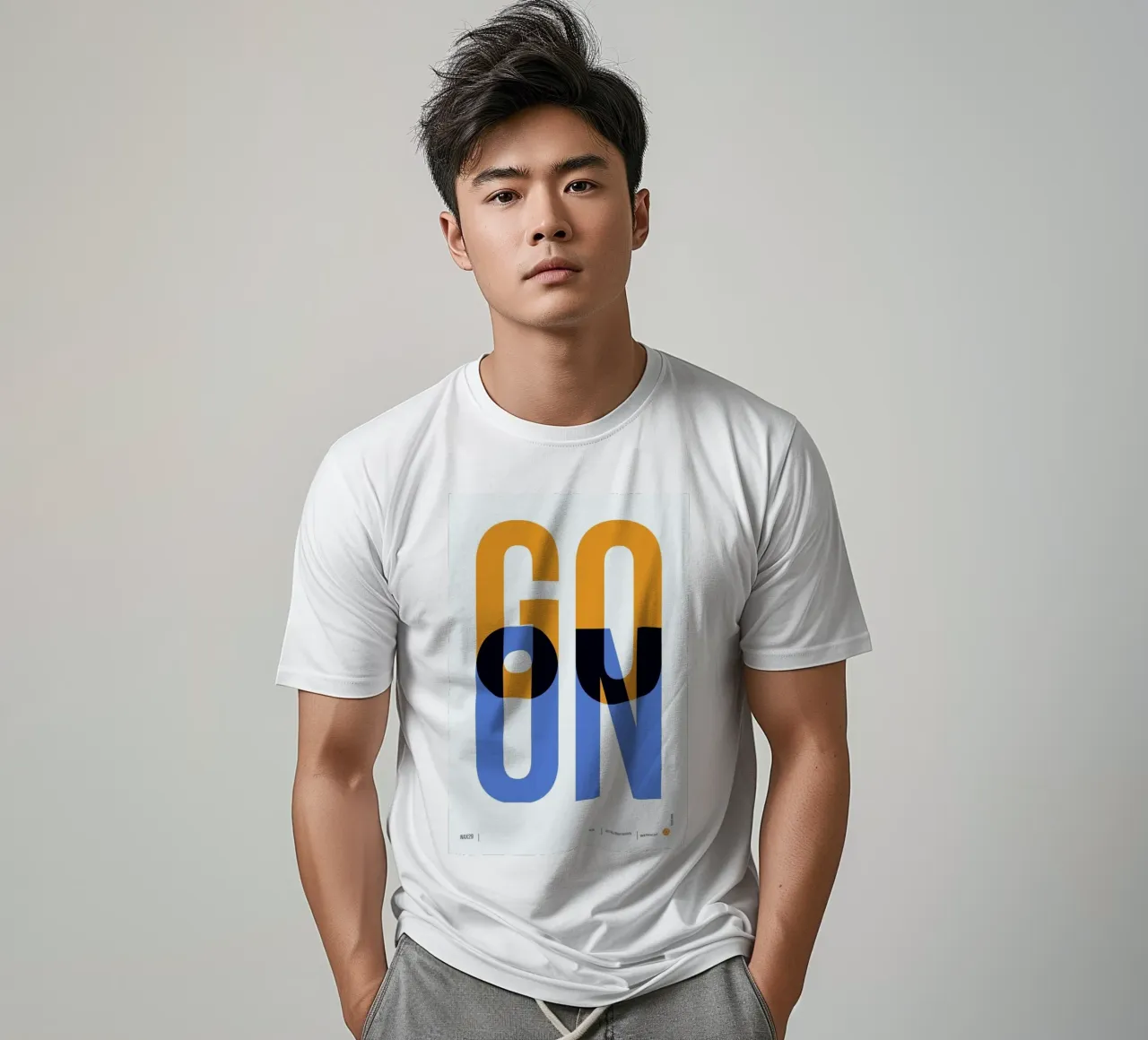 Go On Poster 1 t-shirt da Naxart