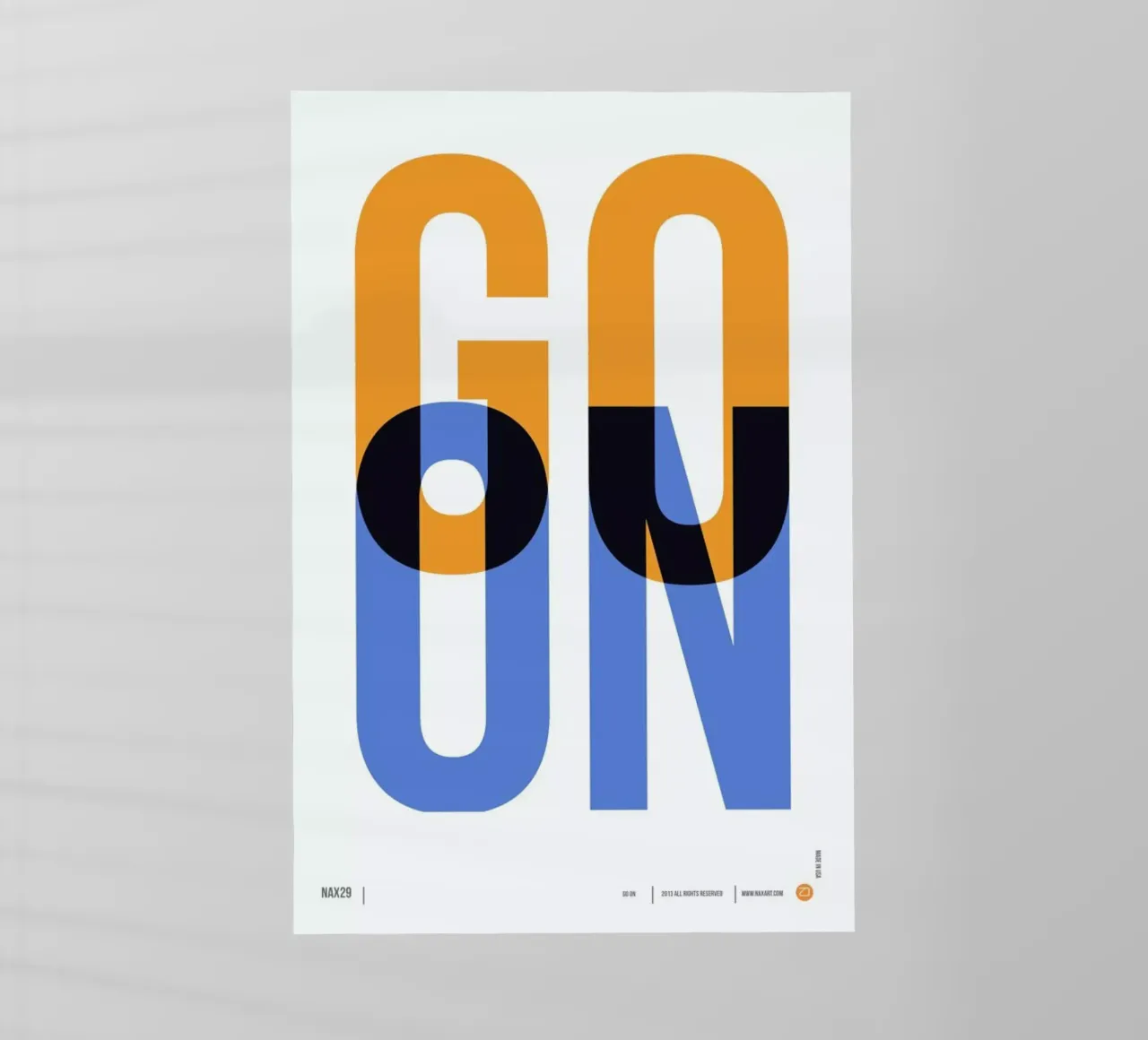 Go On Poster 1 pellicola backlit da Naxart