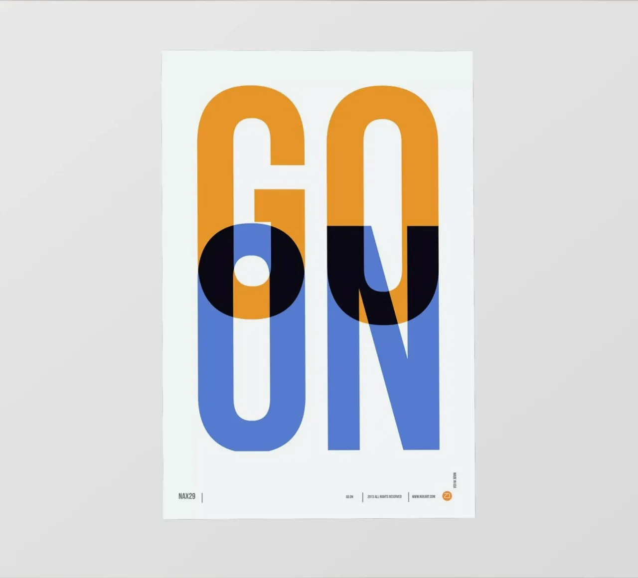Go On Poster 1 pellicola backlit da Naxart