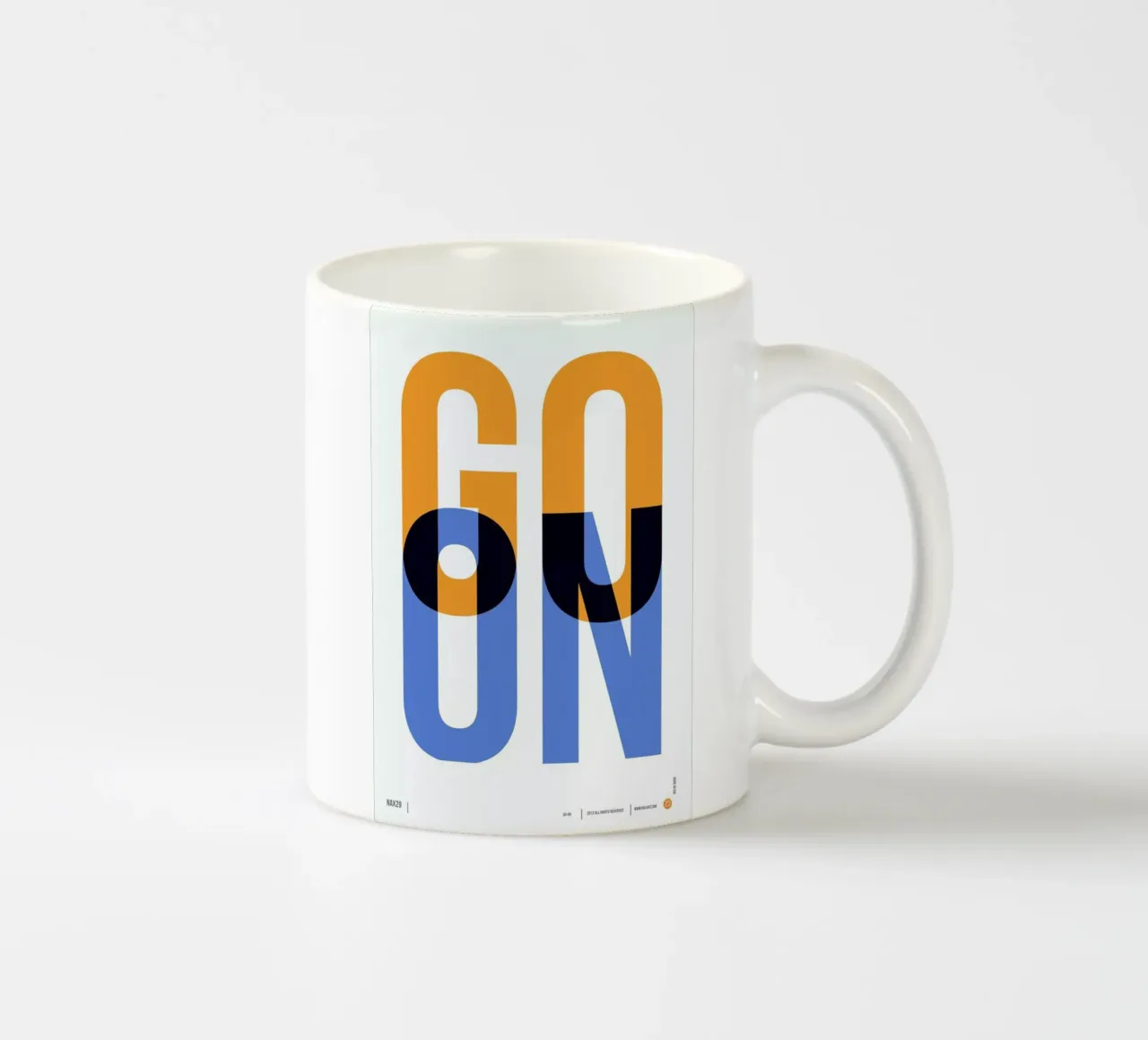 Go On Poster 1 tazza in ceramica da Naxart