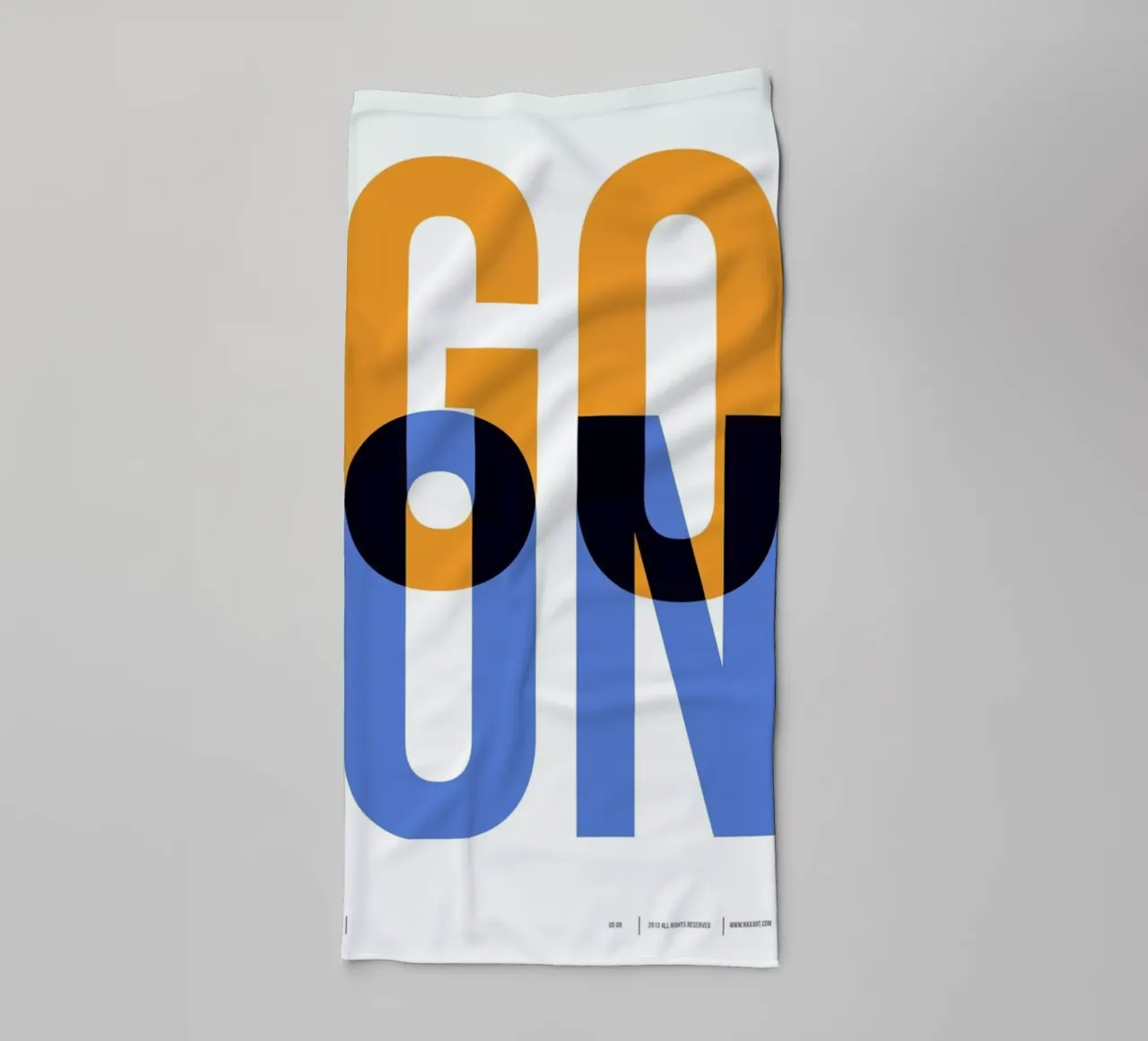 Go On Poster 1 asciugamano da bagno da Naxart