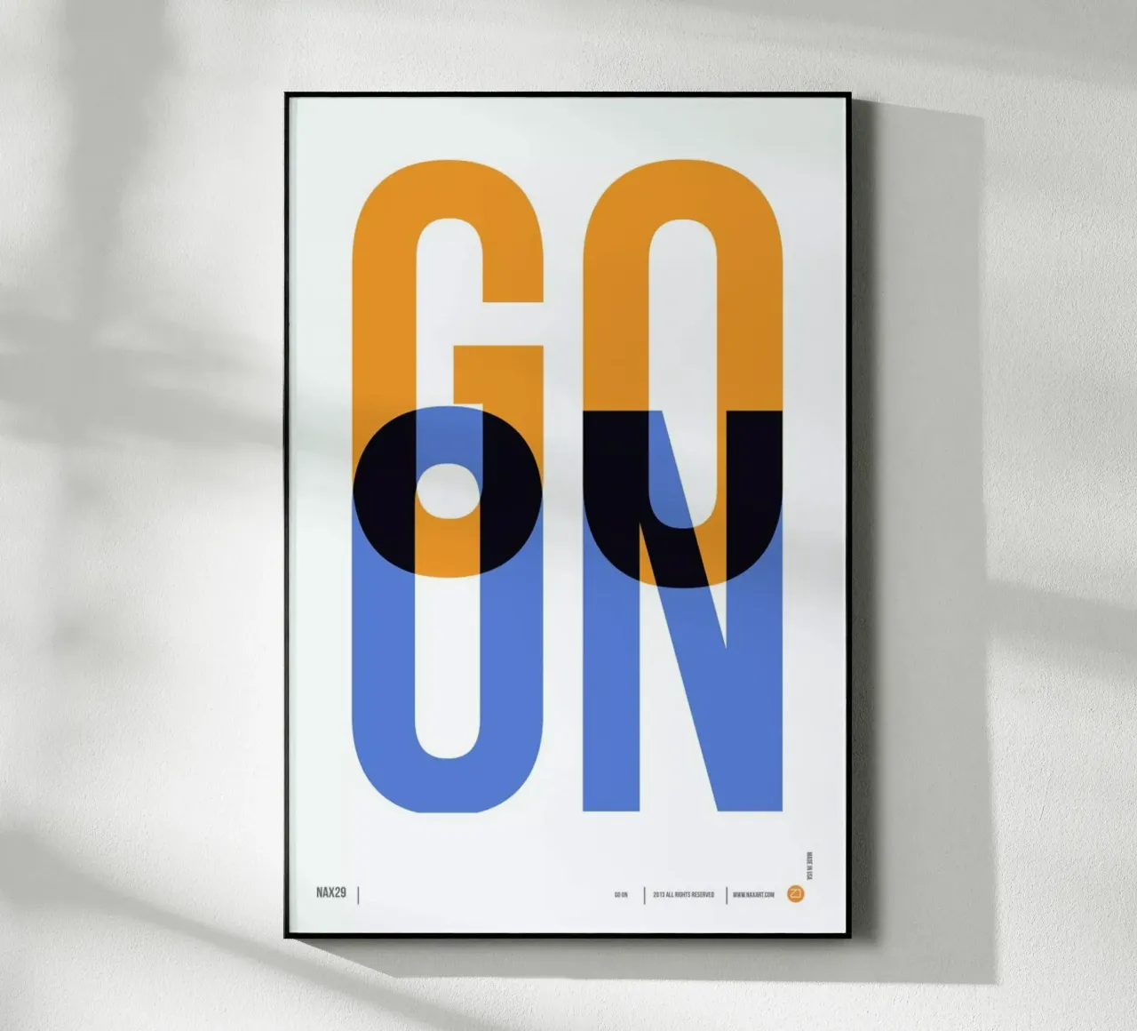 Go On Poster 1 acryl van Naxart