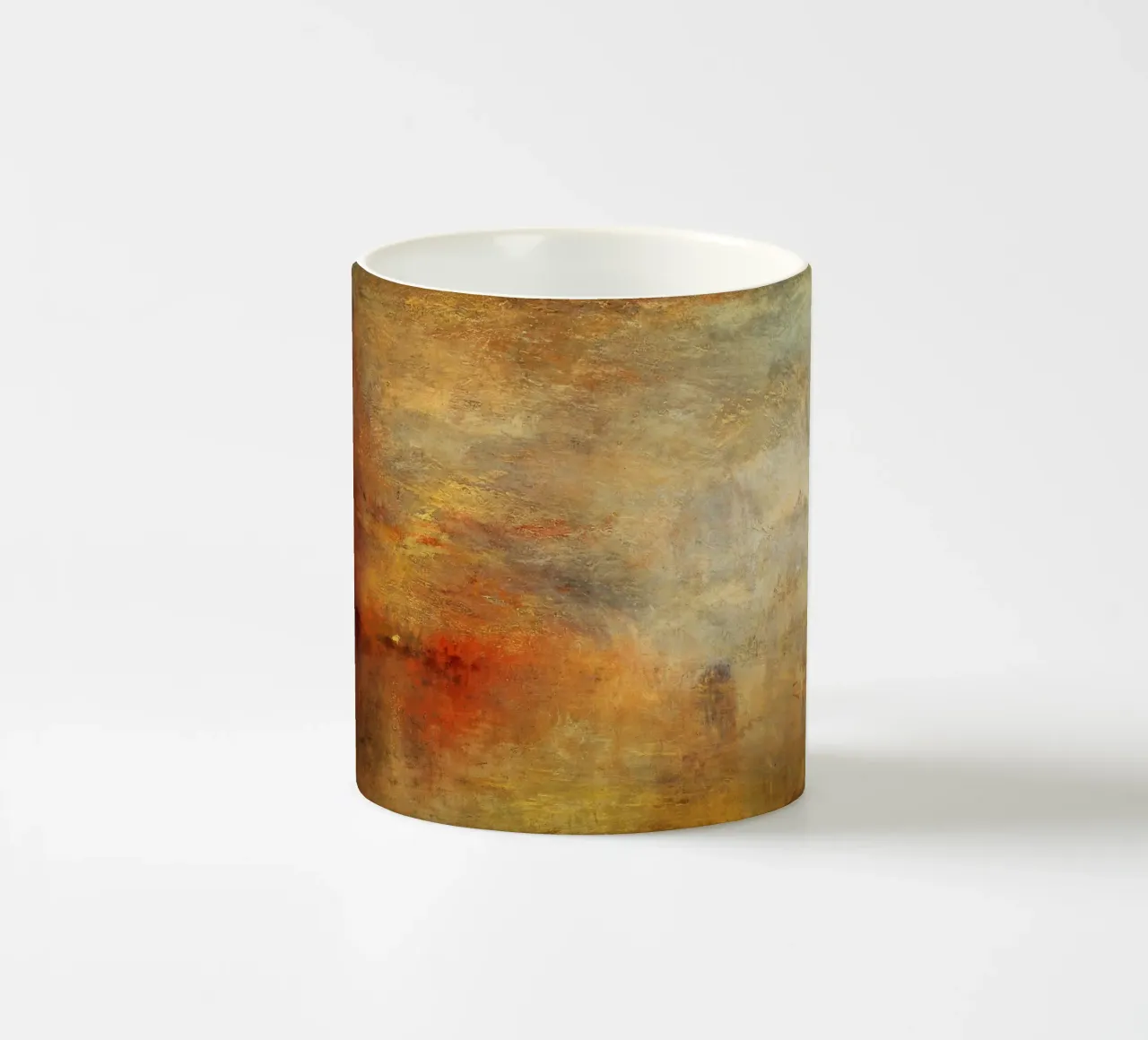 Turner - Il sole che tramonta su un lago tazza in ceramica da ARTOTHEK