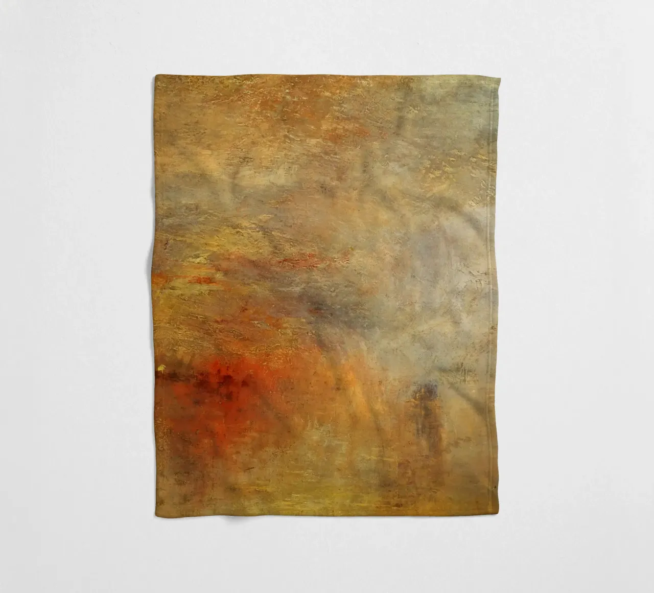 Turner - Il sole che tramonta su un lago coperta in pile da ARTOTHEK