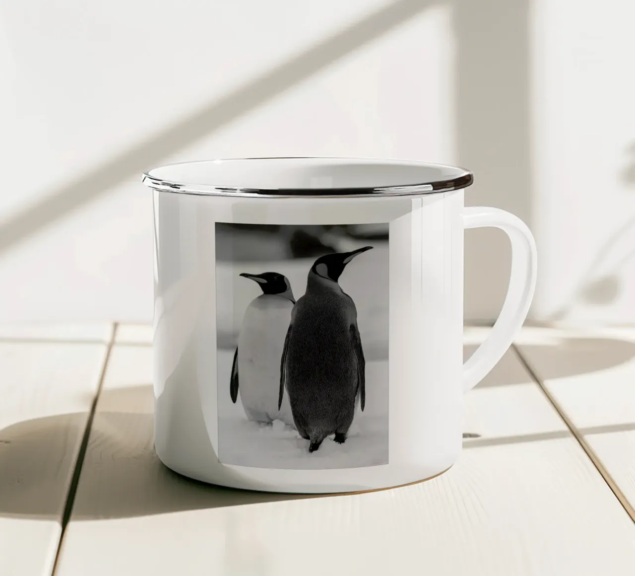 The Penguins taza de esmalte de Studio One