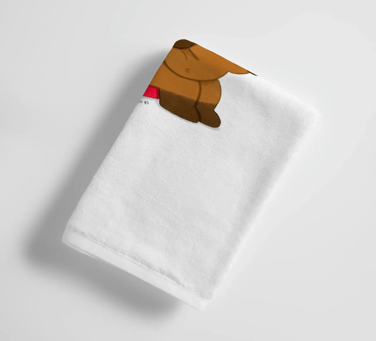 Vader / moeder Capibara en baby badhanddoek van julianamotzko