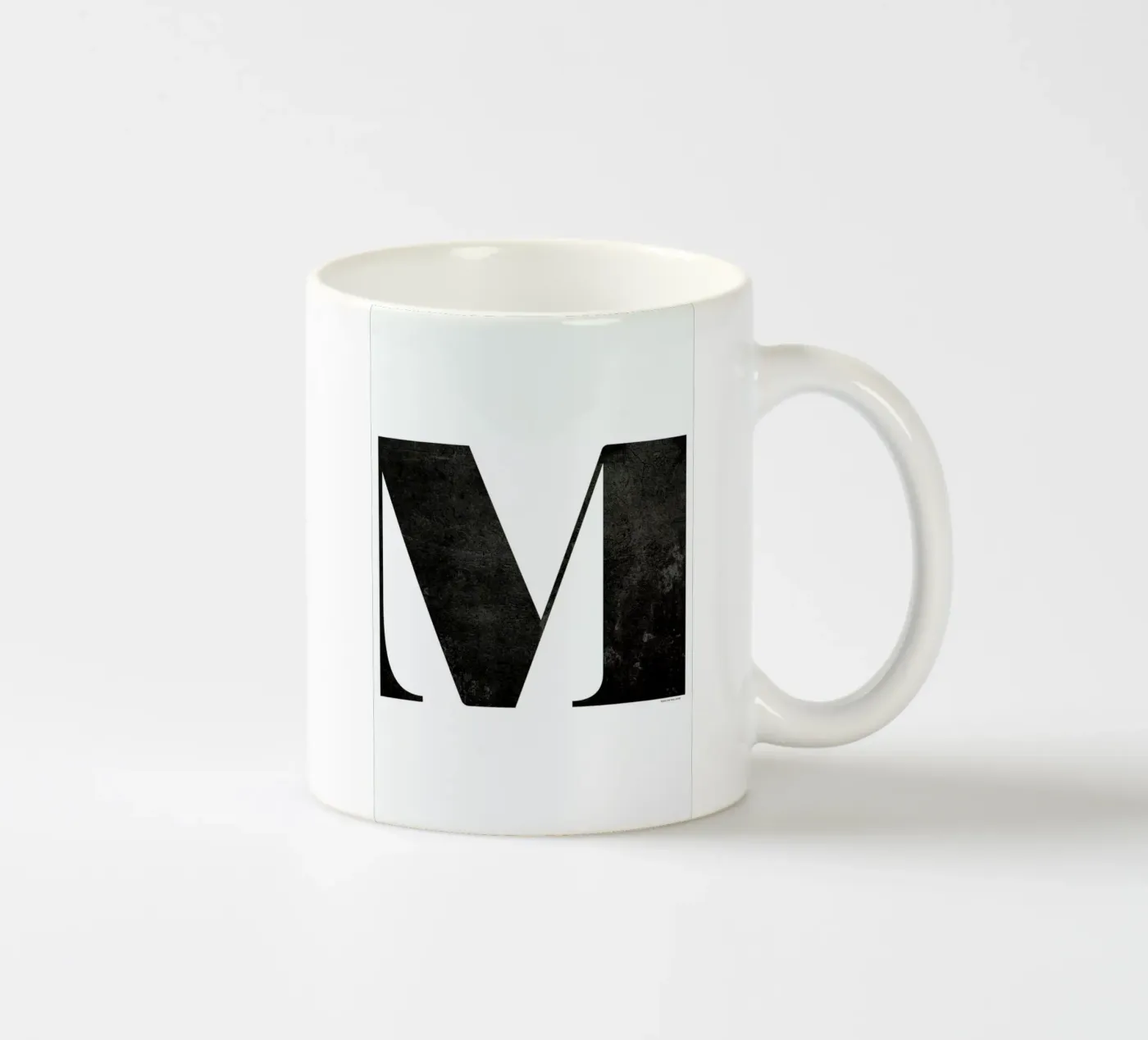 M ceramic mug by The Wall Shop
