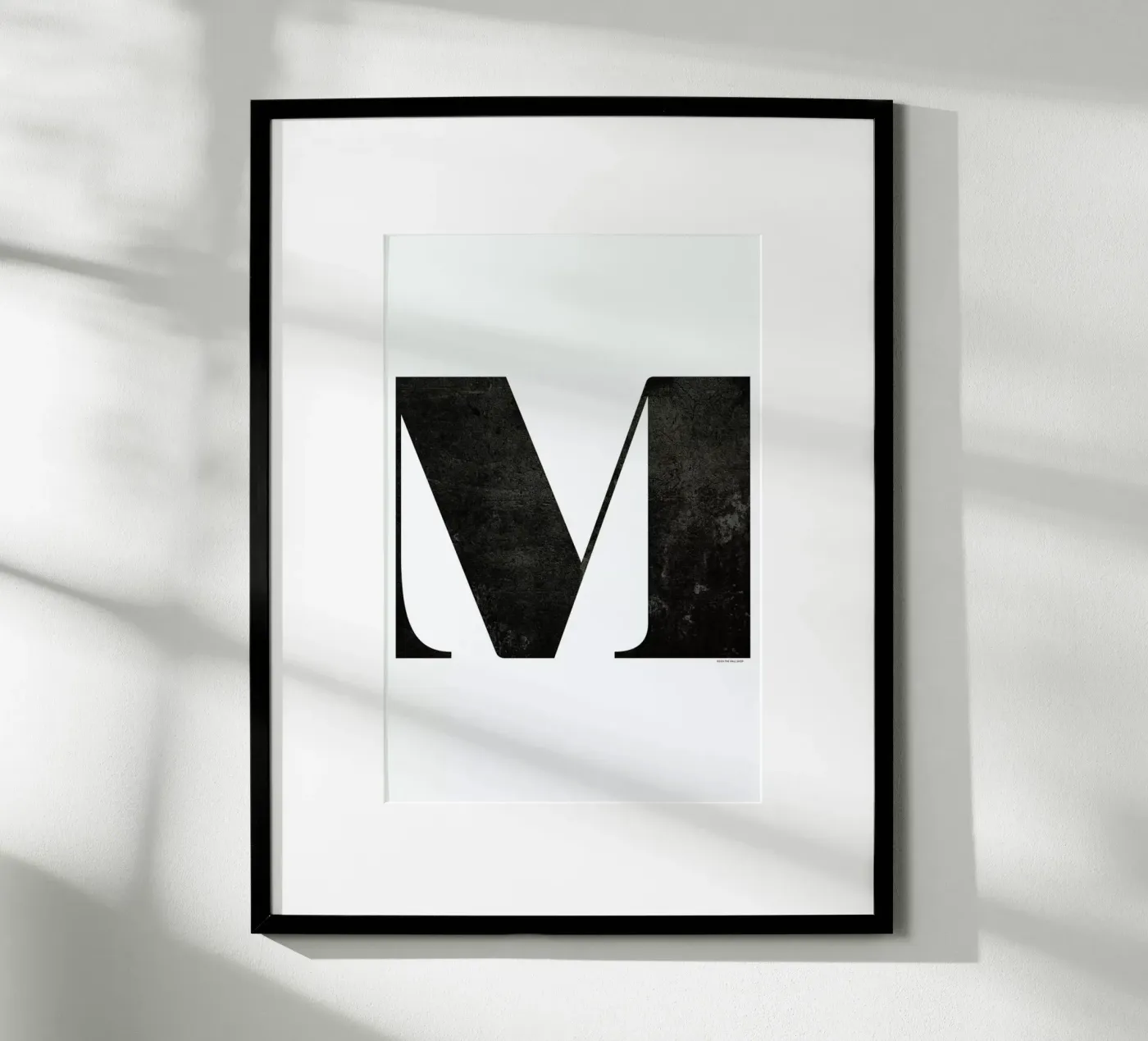 M Poster von The Wall Shop