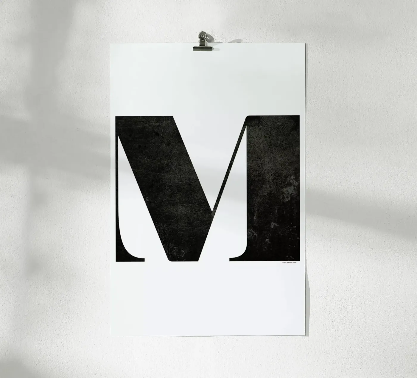 M Poster von The Wall Shop
