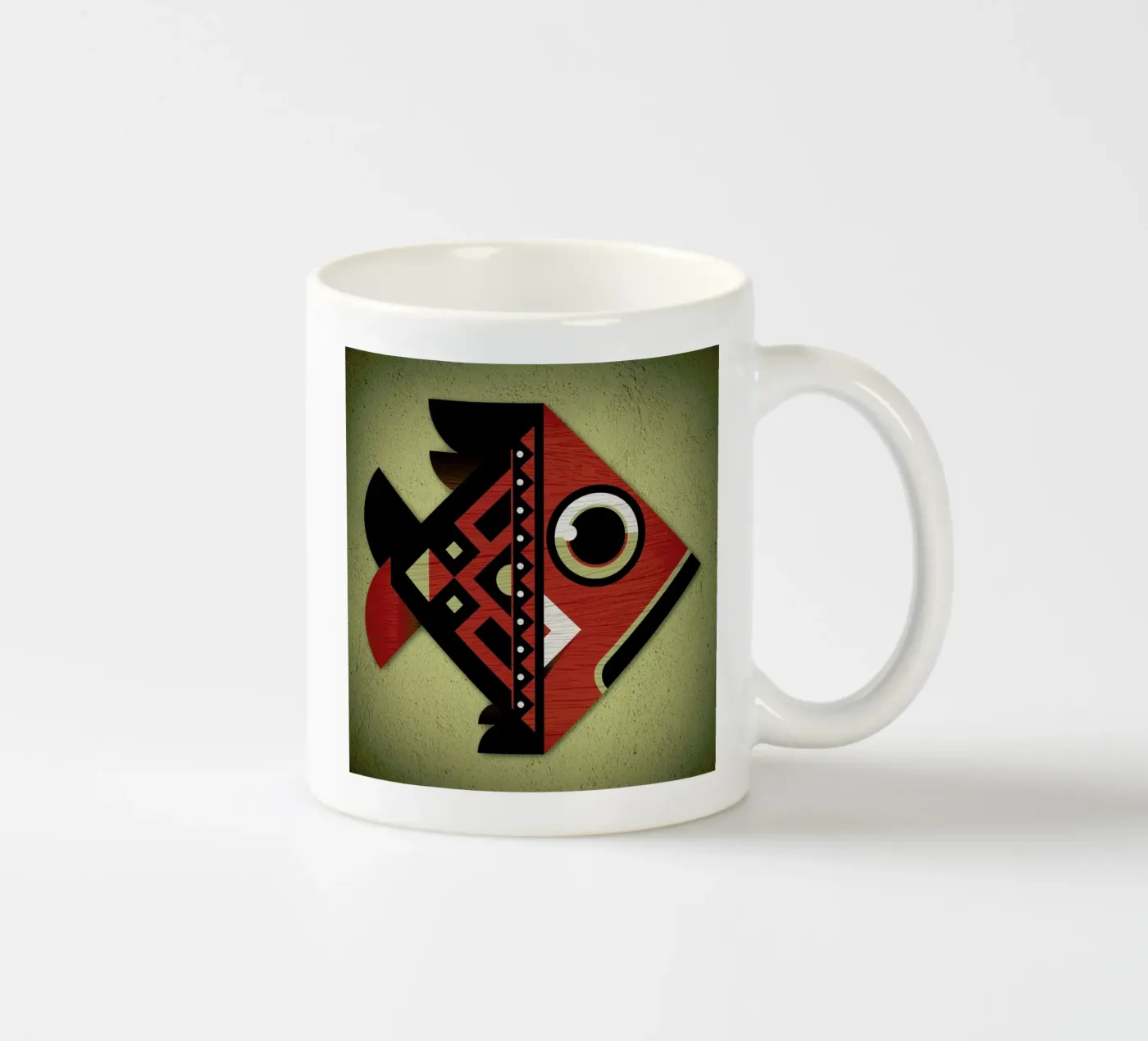 Fish ceramic mug by Oscar Odd Diodoro