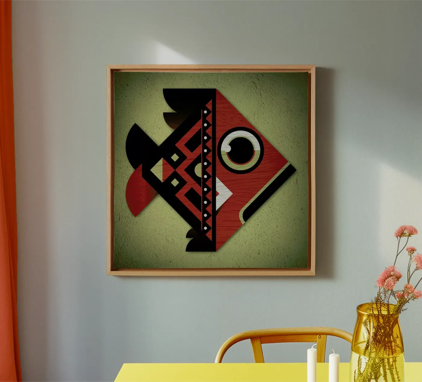 Fish canvas van Oscar Odd Diodoro