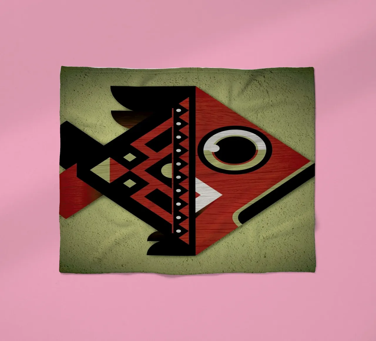 Fish Fleecedecke von Oscar Odd Diodoro