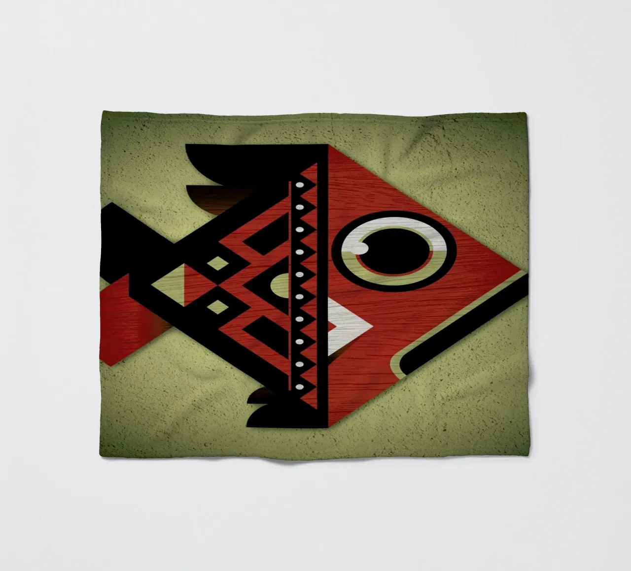 Fish Fleecedecke von Oscar Odd Diodoro