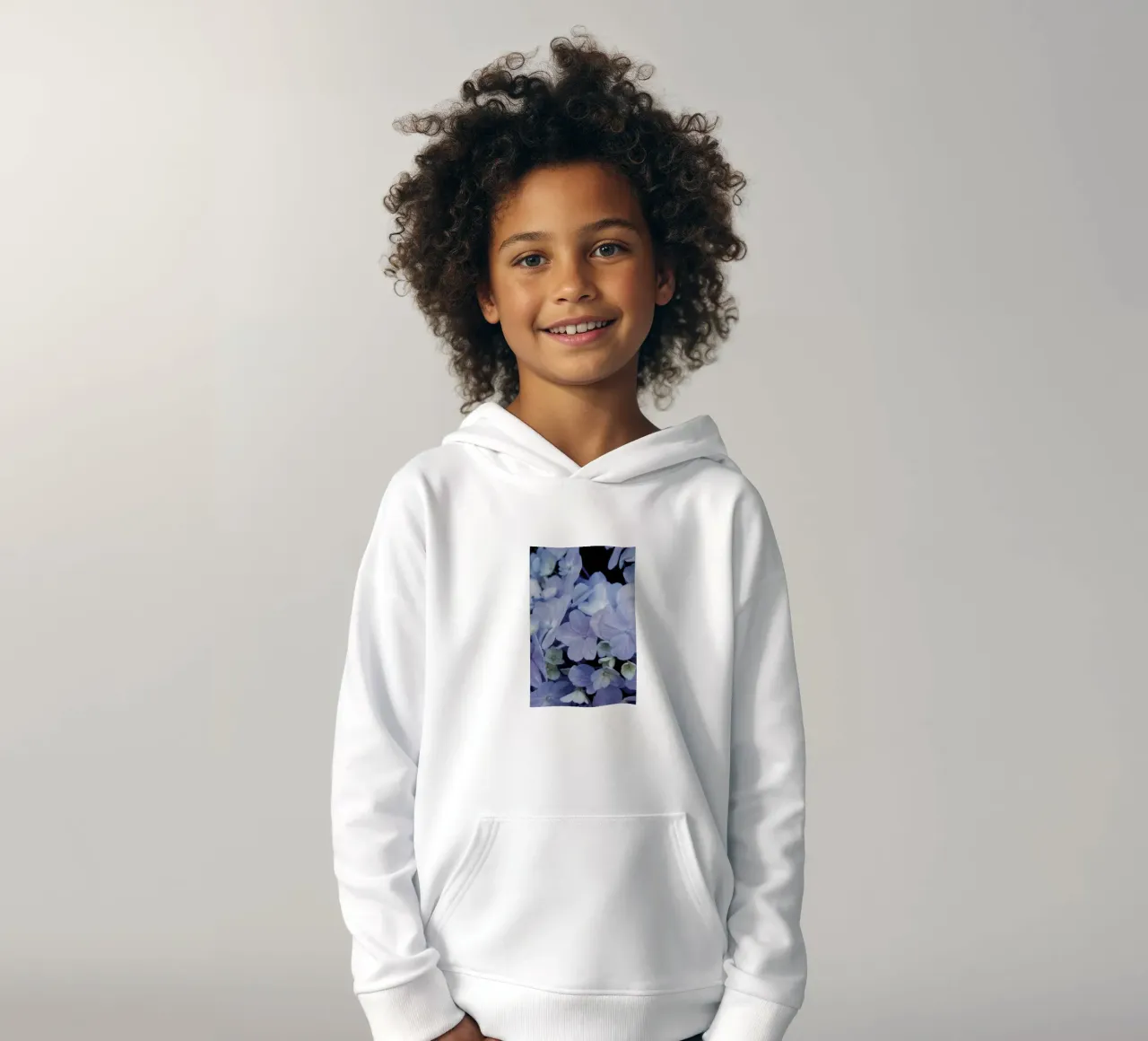 Hydrangeas kids hoodie by Neige Nature Capture