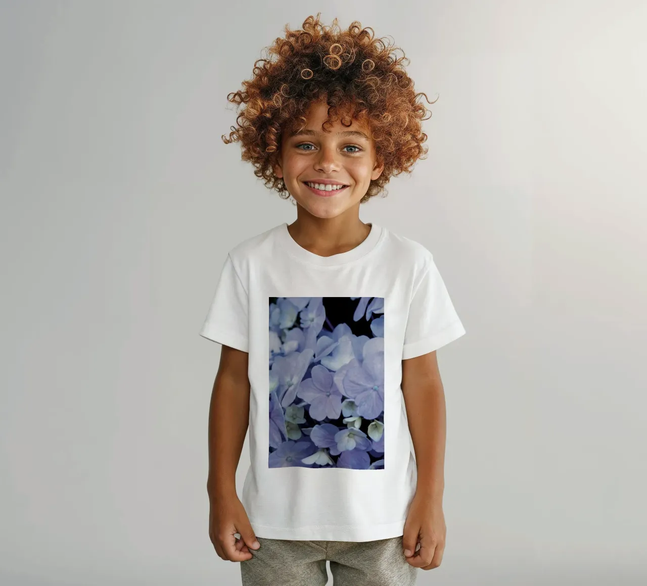 Ortensie t-shirt bambini da Neige Nature Capture