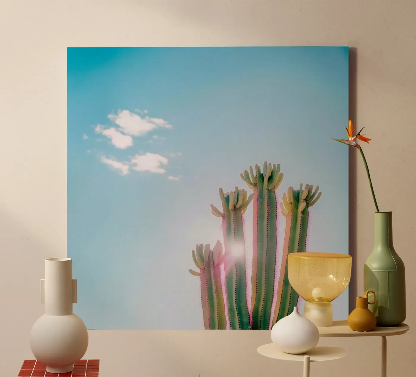 79 canvas van Pink California | Affiches & Posters