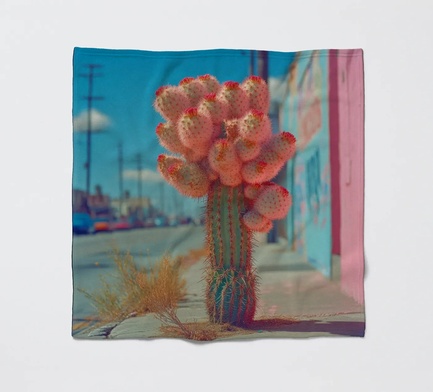 81 coperta in pile da Pink California | Affiches & Posters