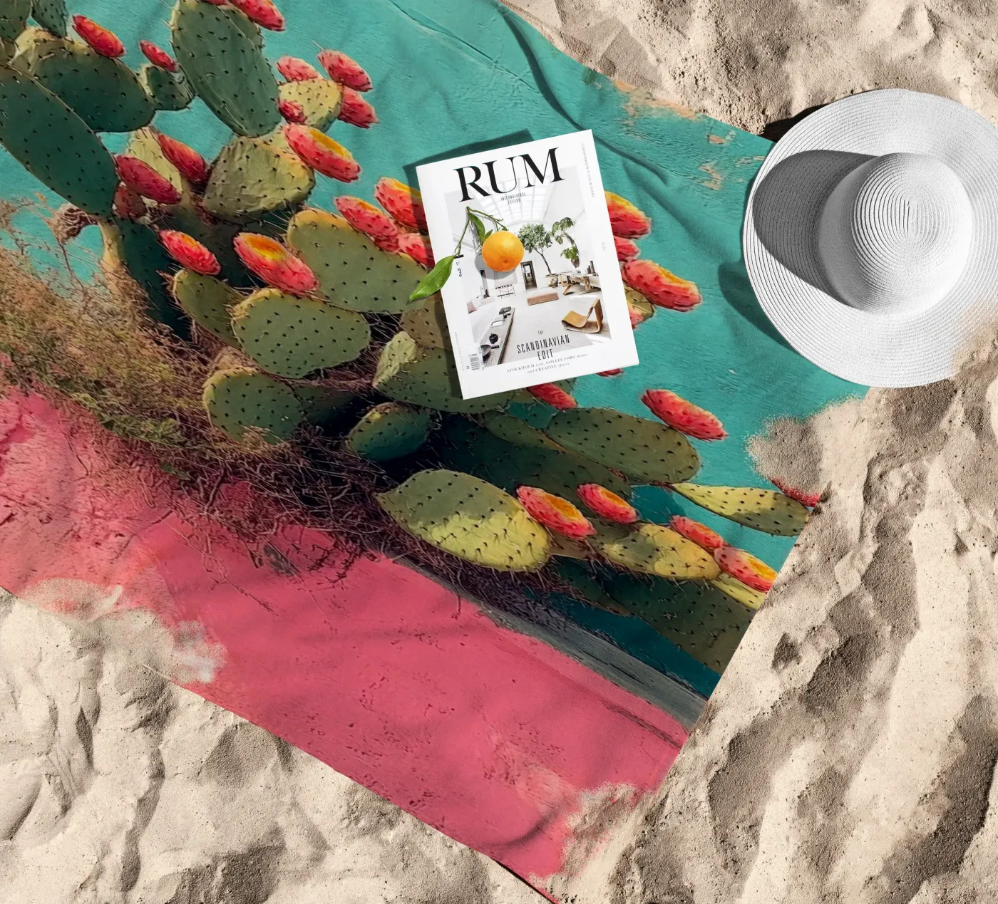 82 strandhanddoek van Pink California | Affiches & Posters