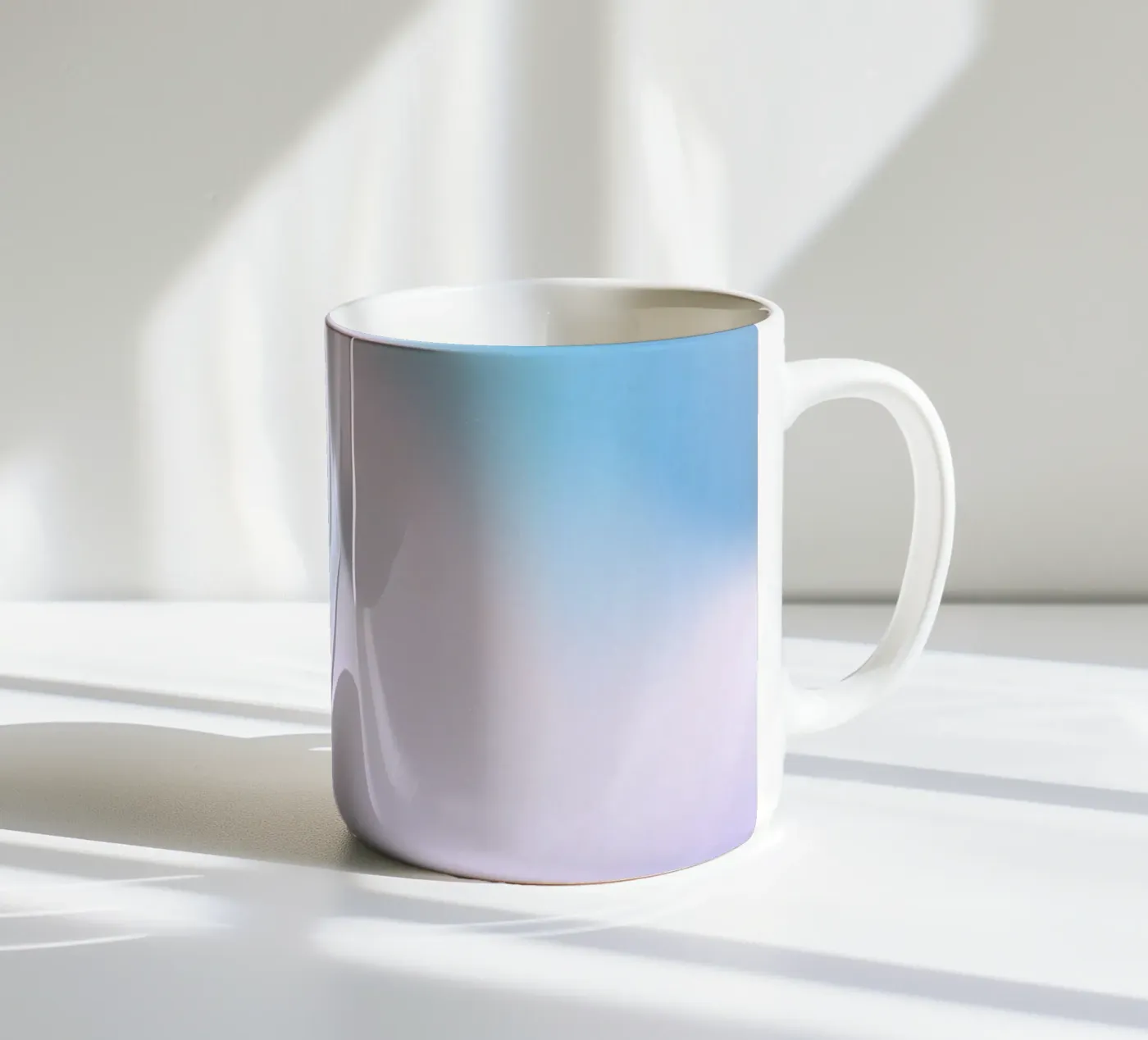 Vibrant Gradient ceramic mug by color&shape