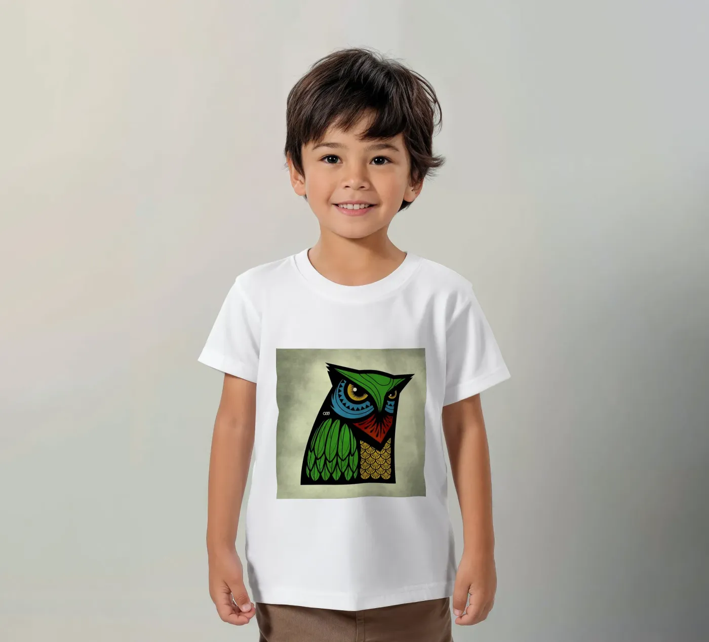 Owl t-shirt bambini da Oscar Odd Diodoro