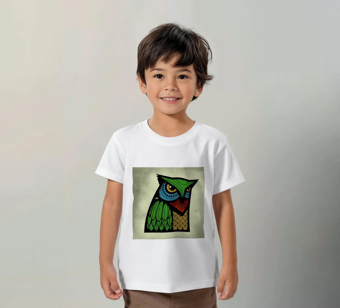 Owl kinder t-shirt van Oscar Odd Diodoro