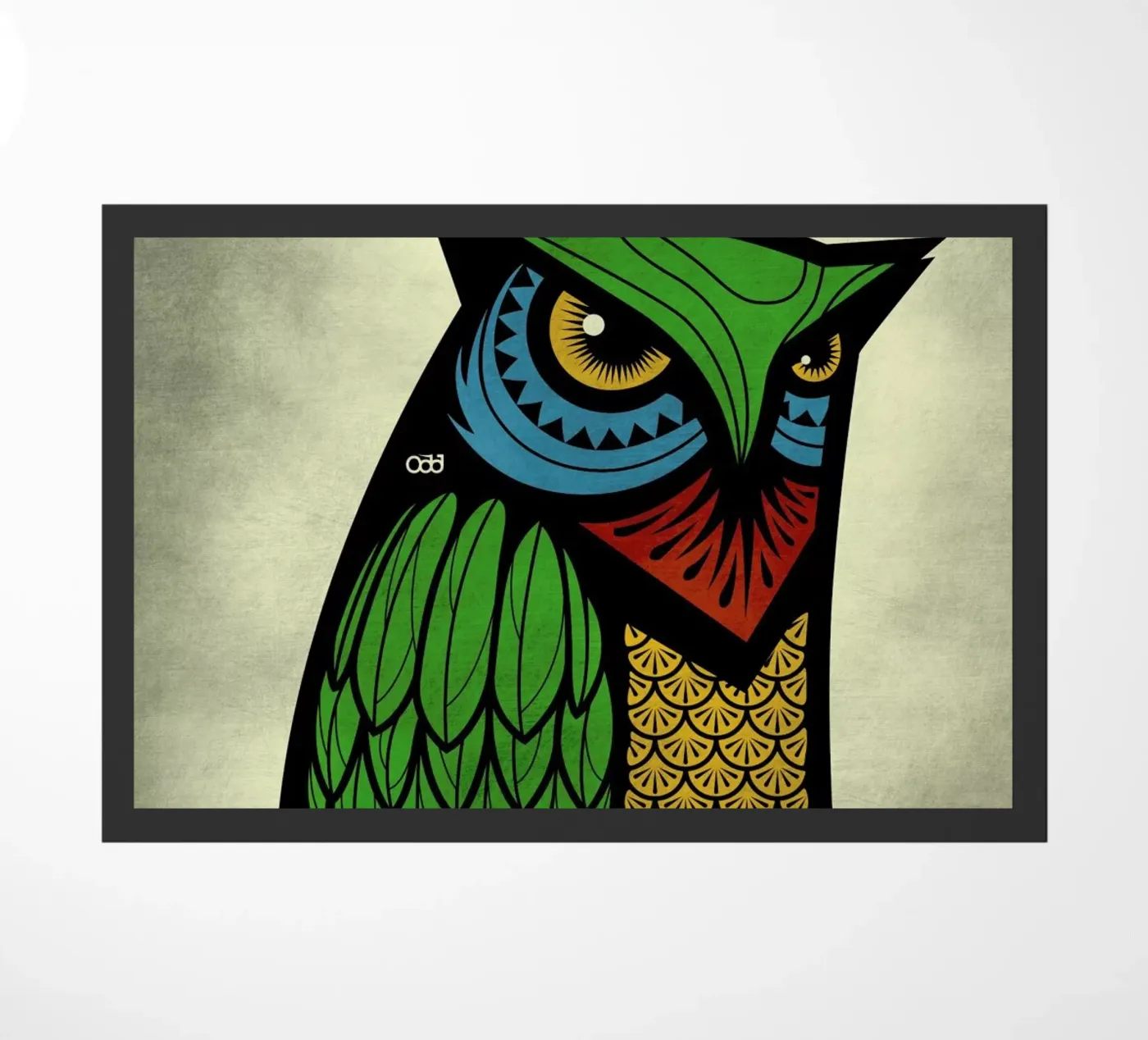 Owl doormat by Oscar Odd Diodoro