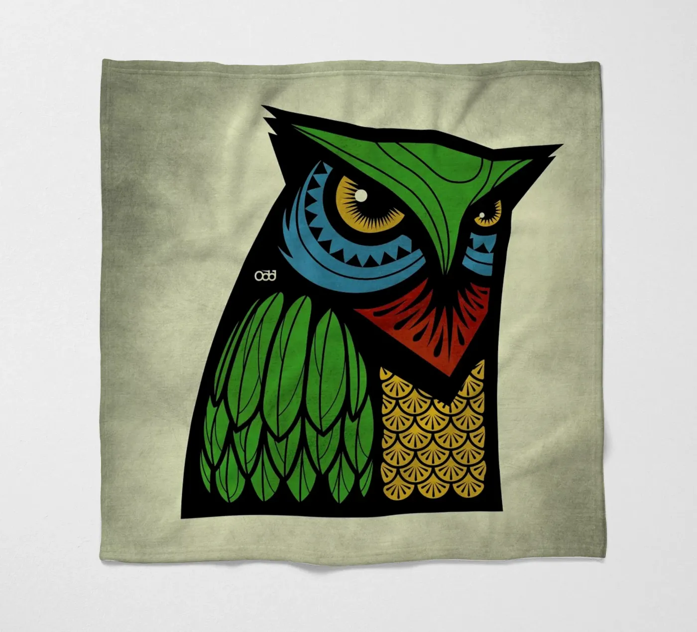 Owl fleecedeken van Oscar Odd Diodoro