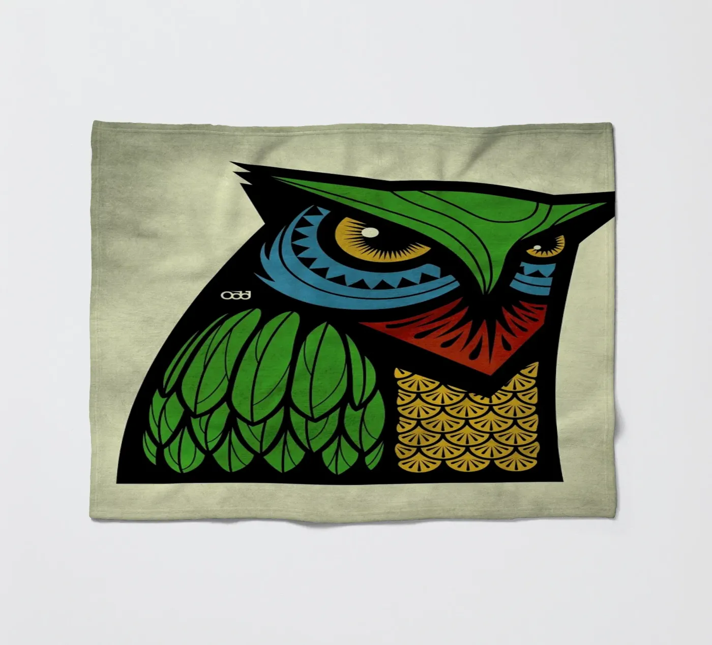 Owl fleecedeken van Oscar Odd Diodoro