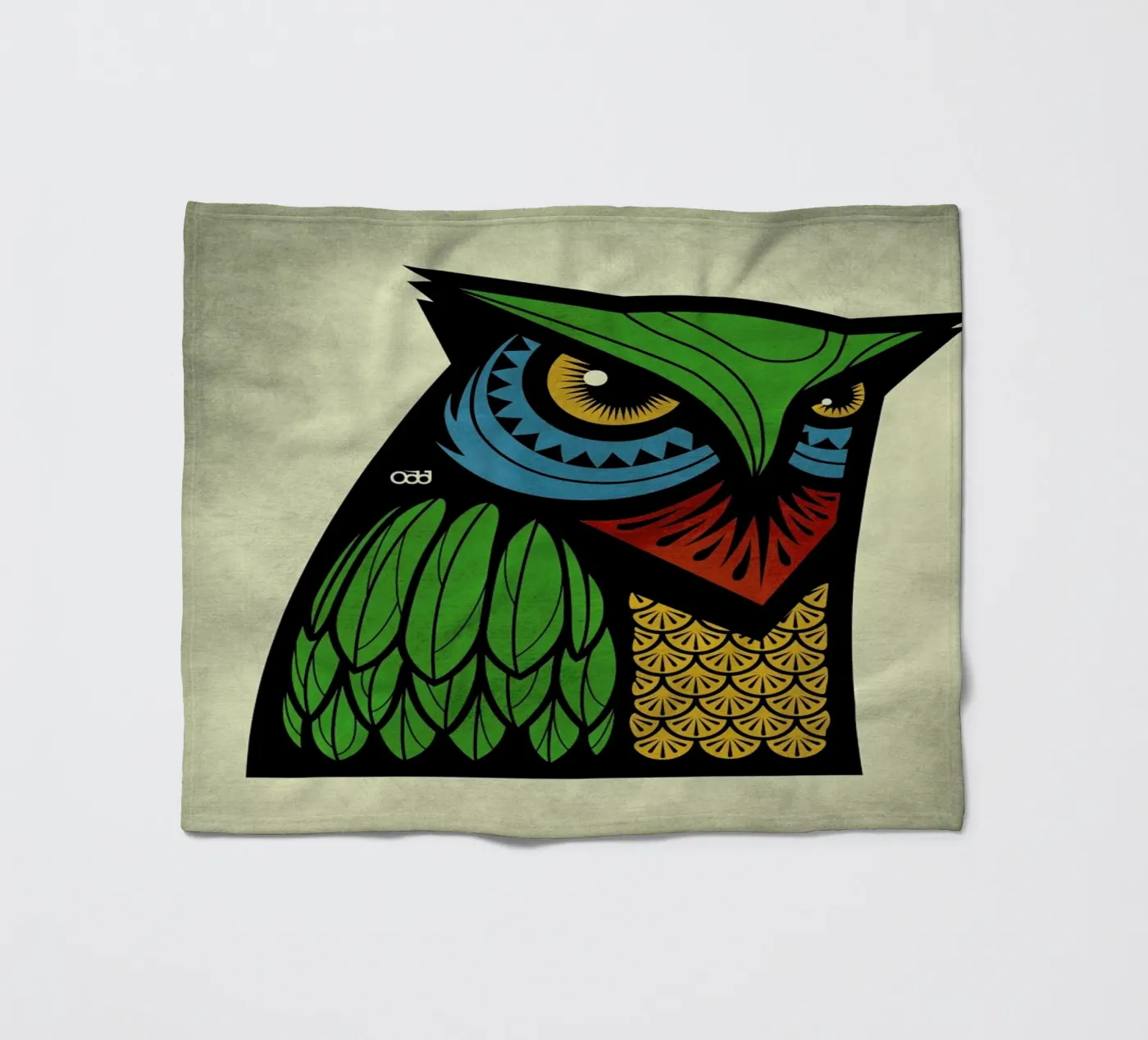Owl fleecedeken van Oscar Odd Diodoro