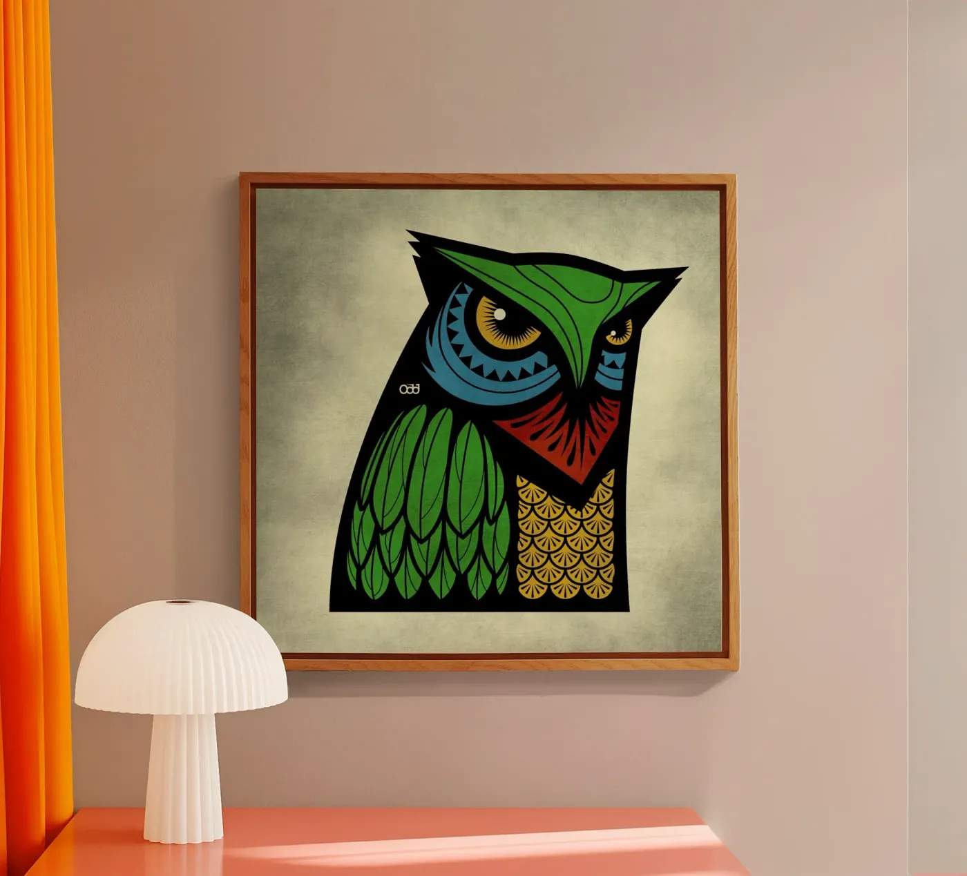 Owl plexiglass da Oscar Odd Diodoro