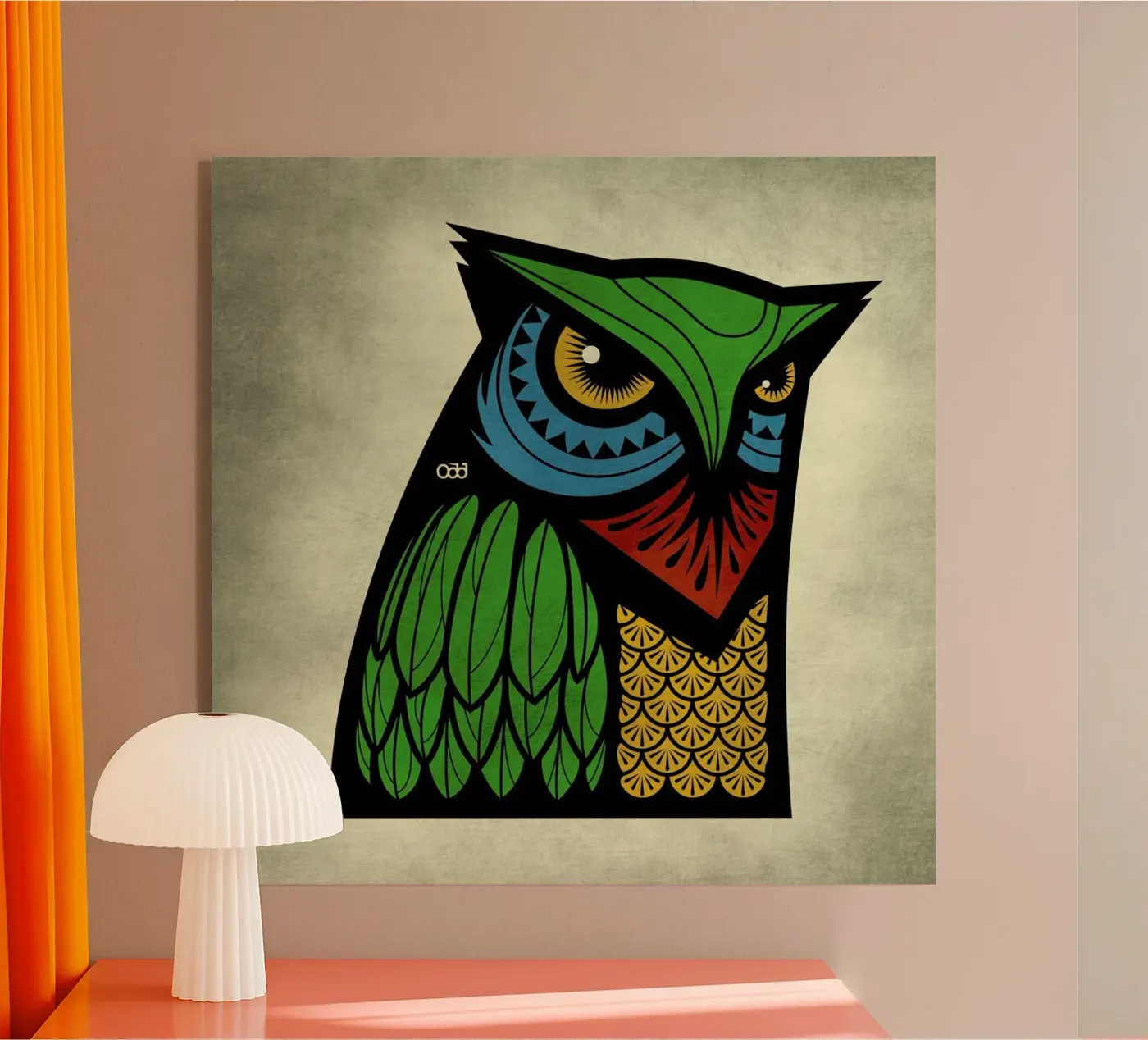 Owl plexiglass da Oscar Odd Diodoro