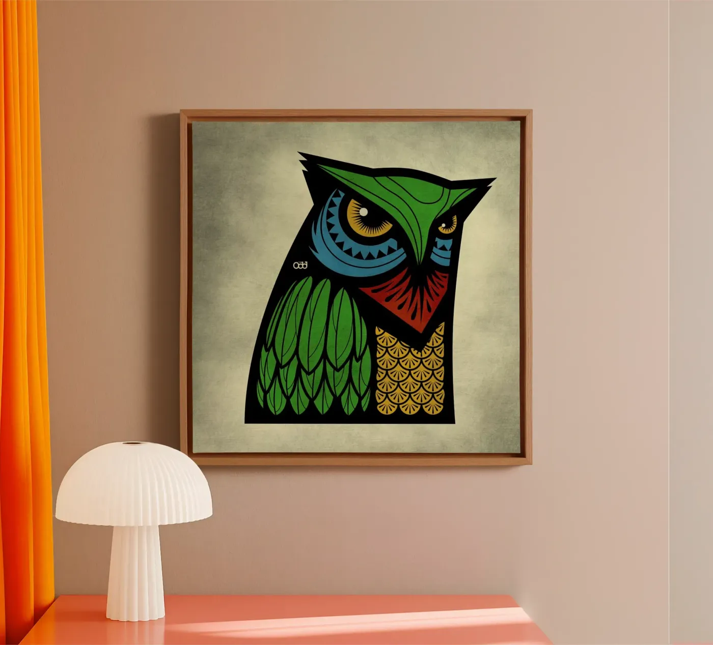 Owl tela da Oscar Odd Diodoro