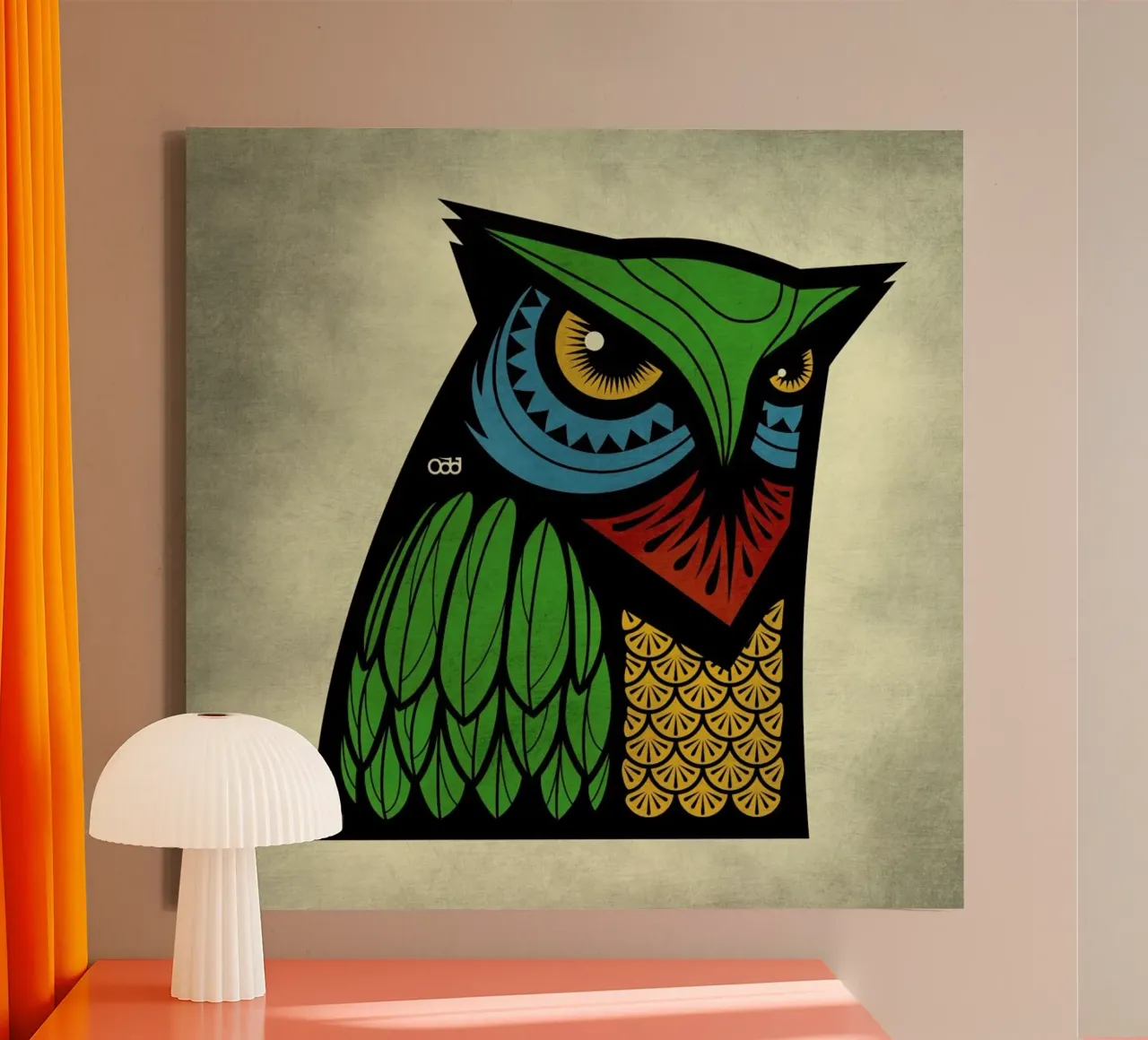 Owl tela da Oscar Odd Diodoro