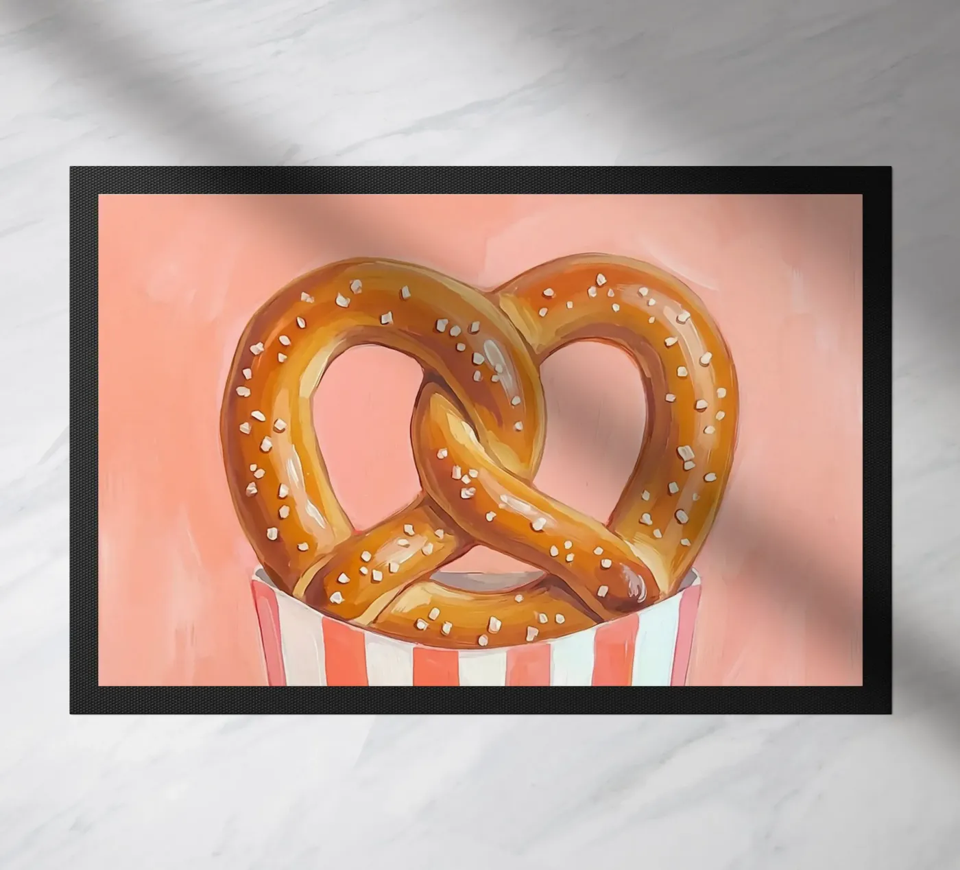 Pretzel time doormat by Happyfacespace