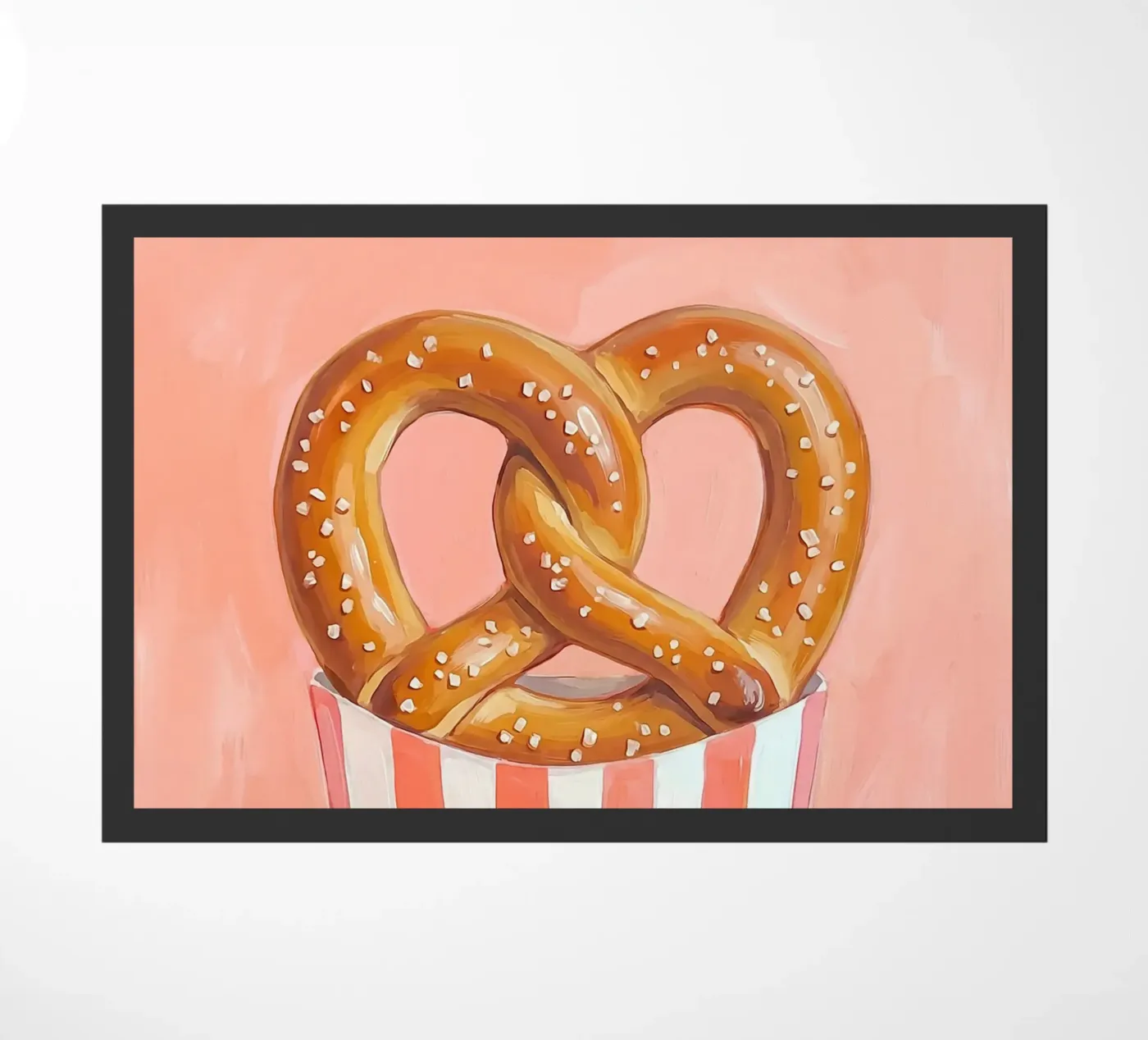 Pretzel time doormat by Happyfacespace