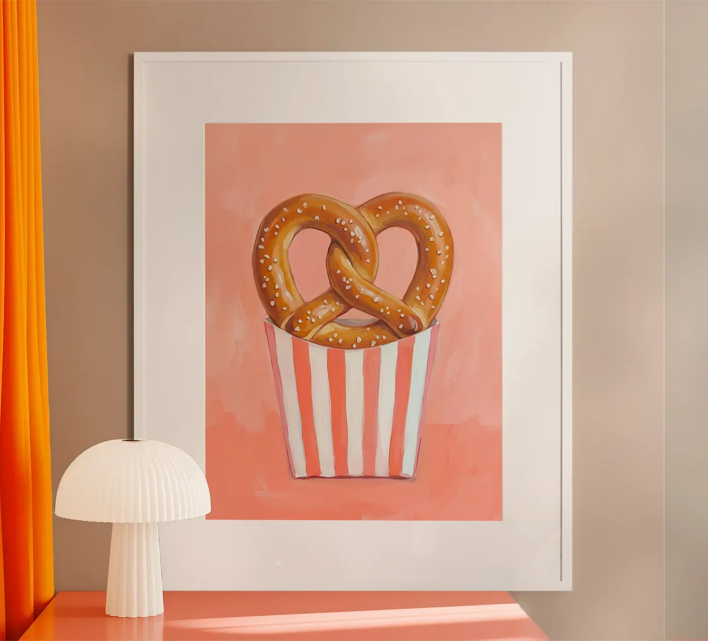 Pretzel time poster by Happyfacespace