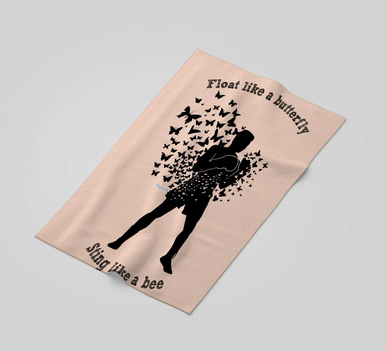 Float like a butterfly beach towel by Gunawan Rb