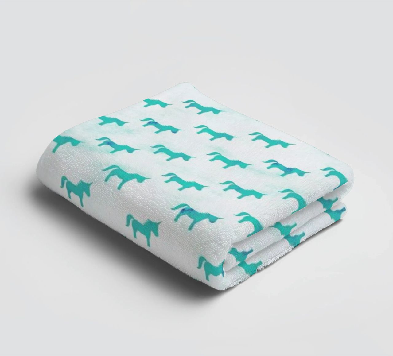 Unicorn Party Aqua asciugamano da bagno da Leah Flores