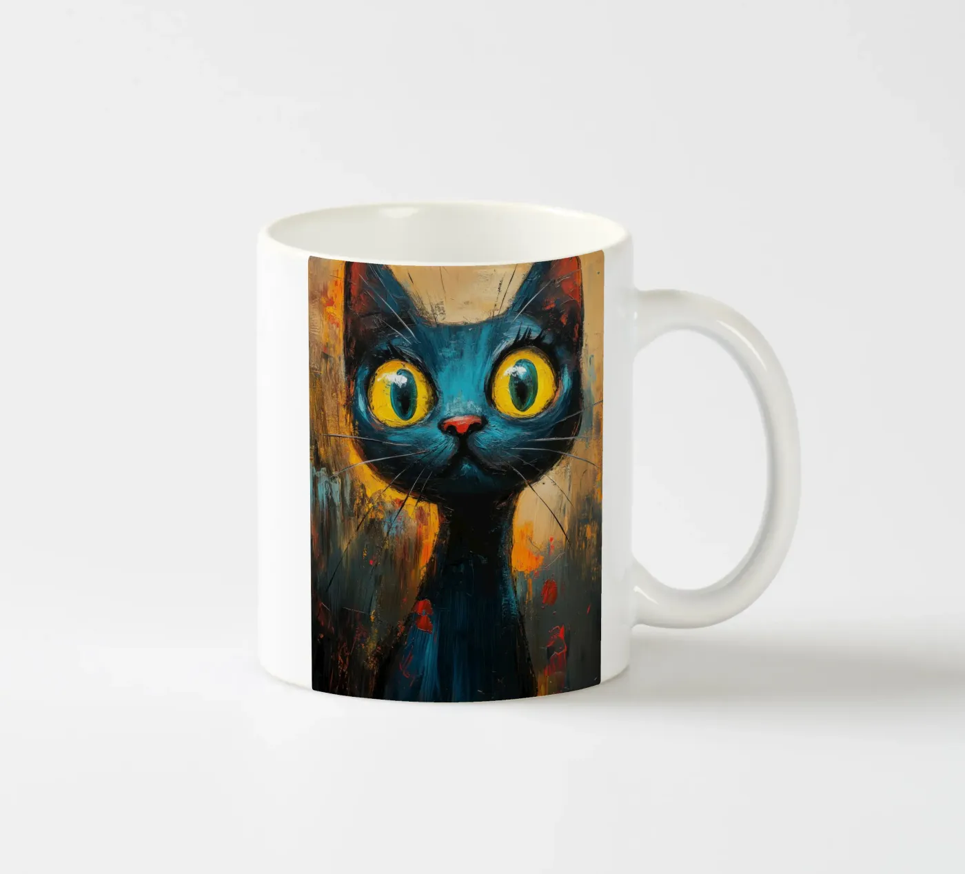 Kat ceramic mug by Art Unleashed