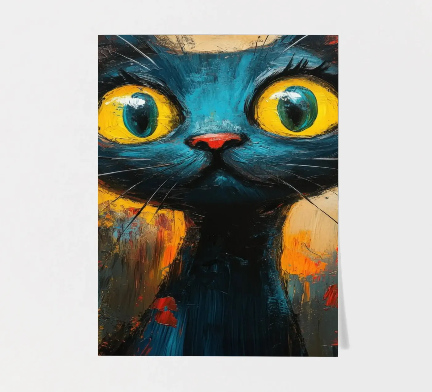 Kat stickervel van Art Unleashed