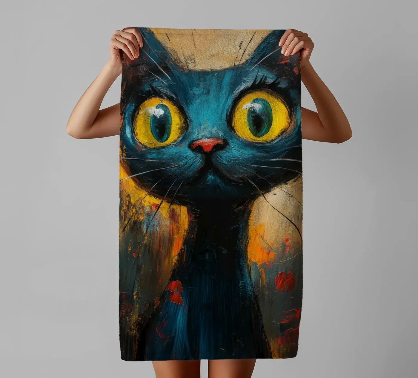 Kat asciugamano da bagno da Art Unleashed