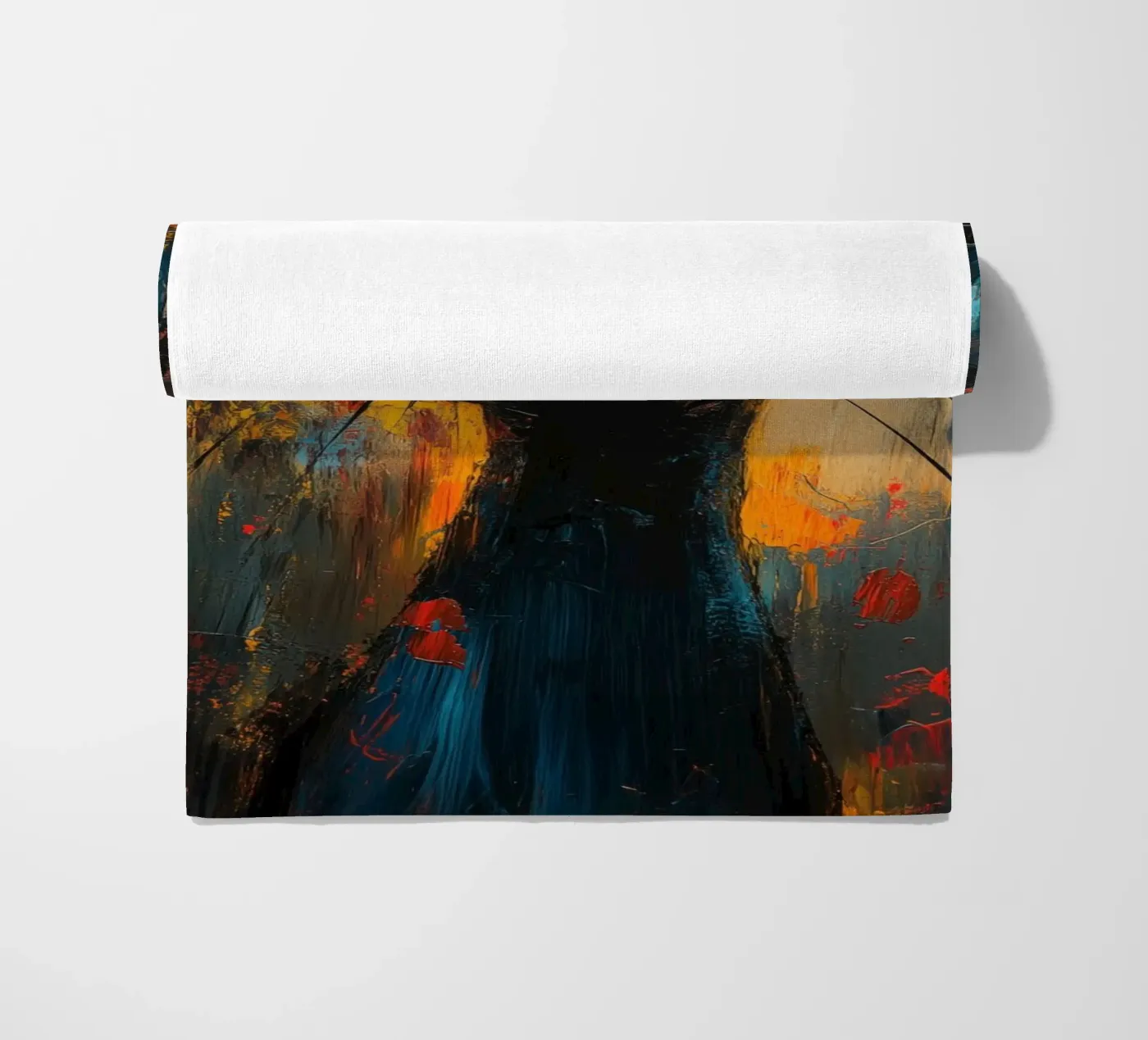 Kat strandhanddoek van Art Unleashed