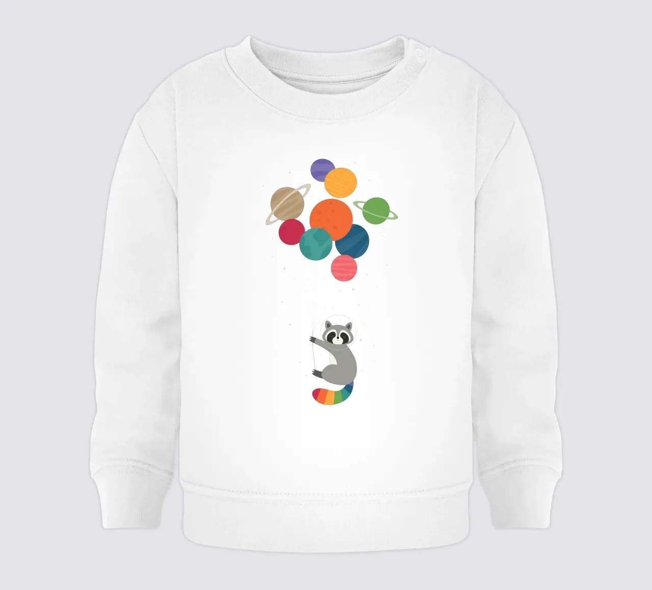 Mapache espacial sudadera de bebé de Andy Westface