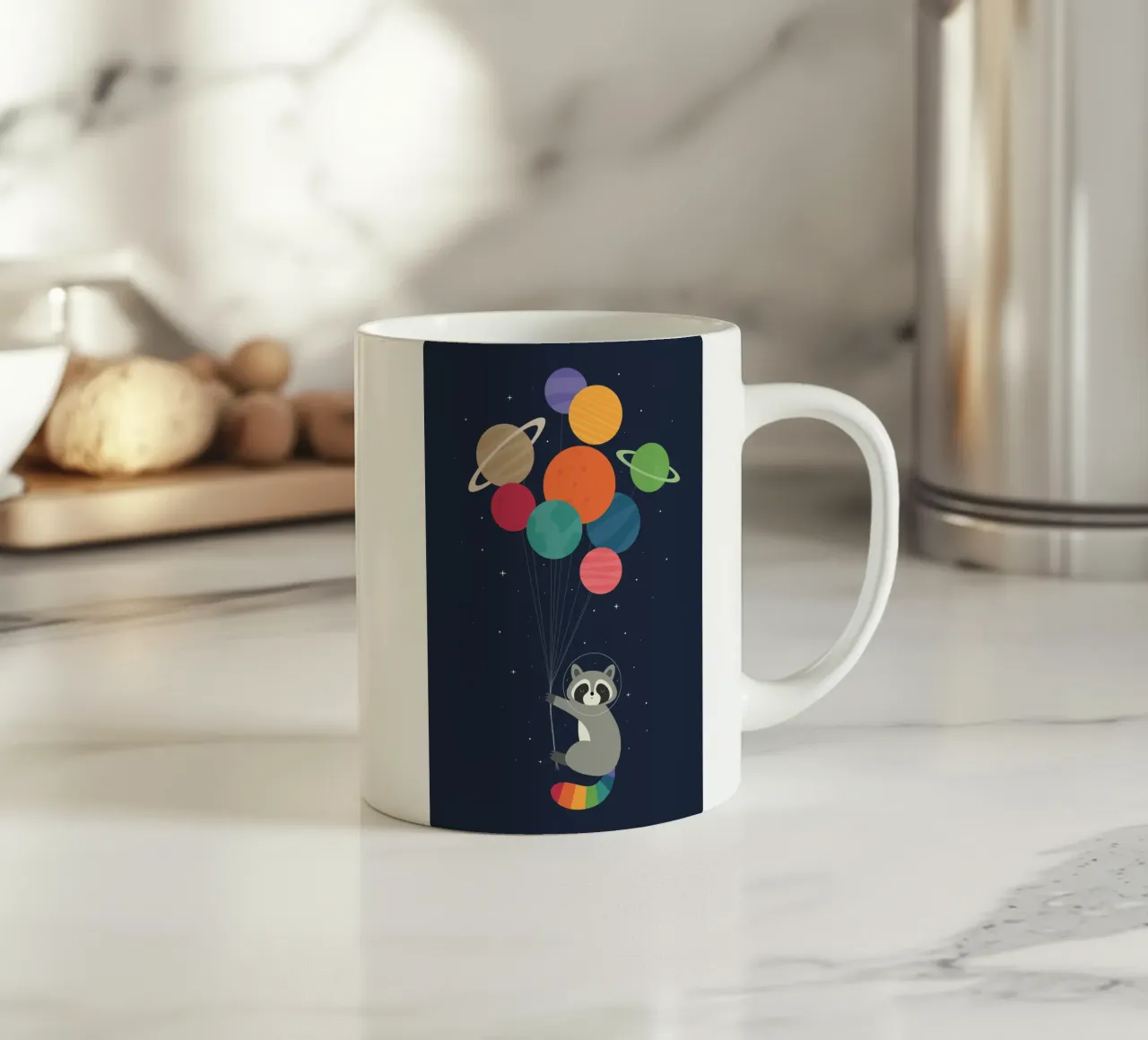 Procione spaziale tazza in ceramica da Andy Westface