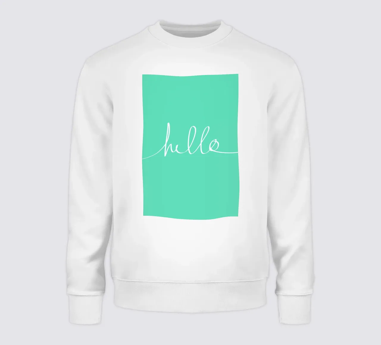 Hello Mint felpa da Leah Flores
