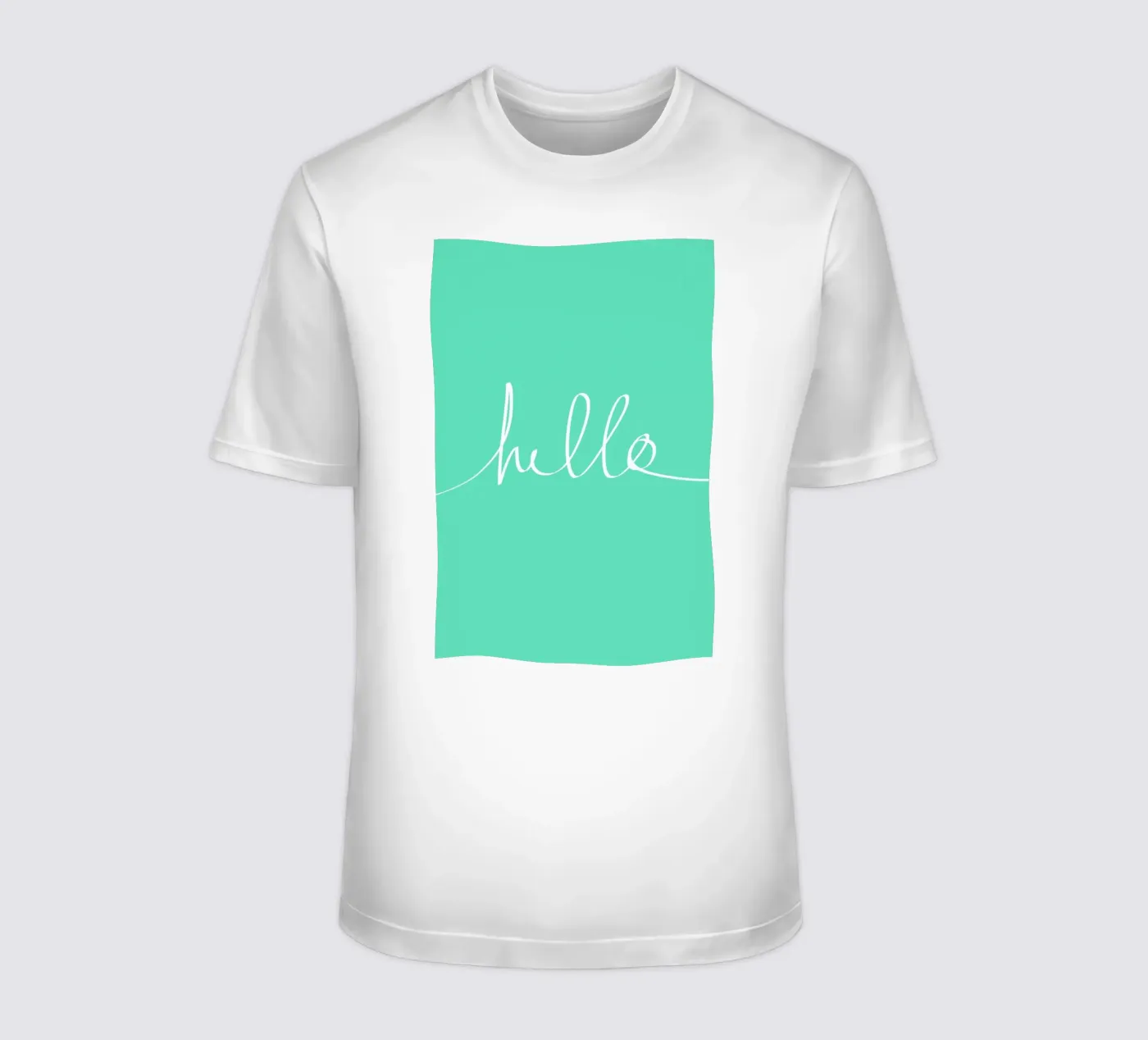 Hello Mint t-shirt da Leah Flores