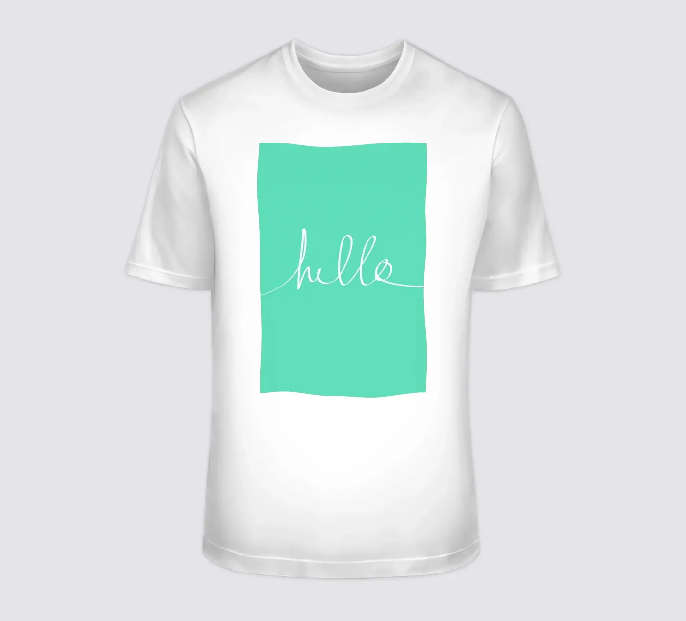 Hello Mint t-shirt da Leah Flores