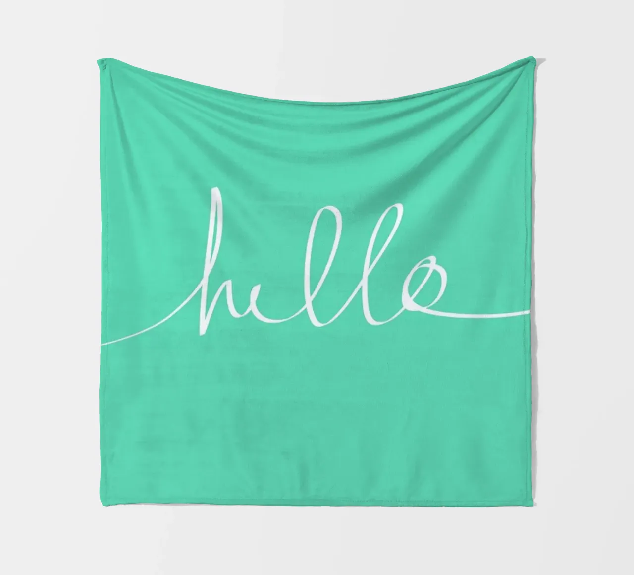 Hello Mint Fleecedecke von Leah Flores