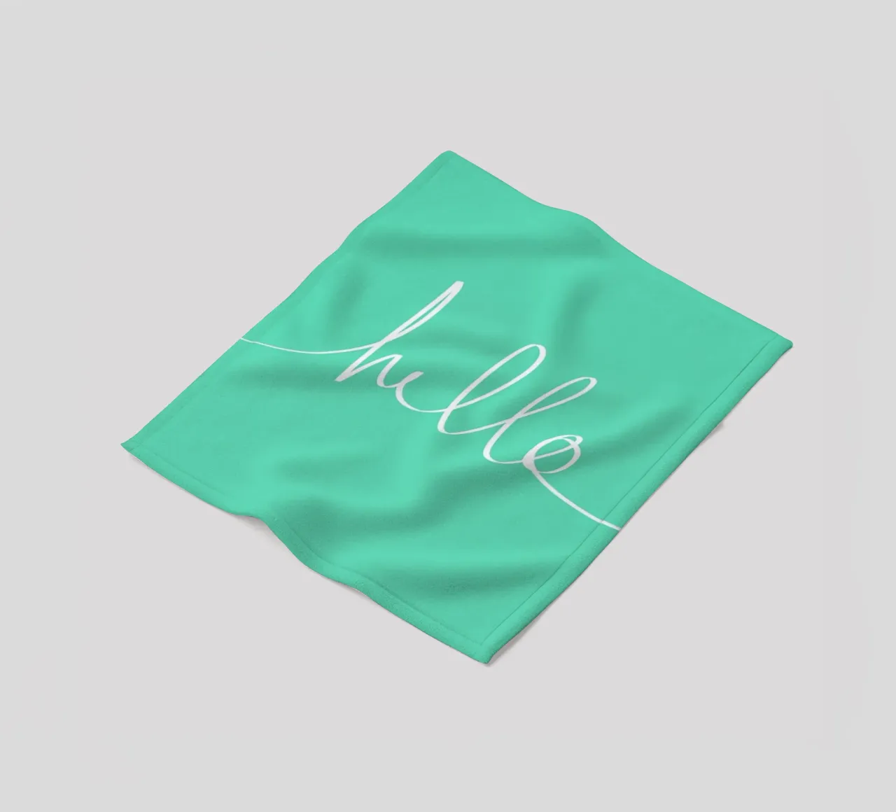 Hello Mint Fleecedecke von Leah Flores